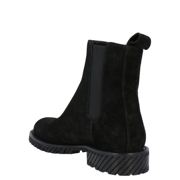 Off-White Ankle Boots Men Suede Black